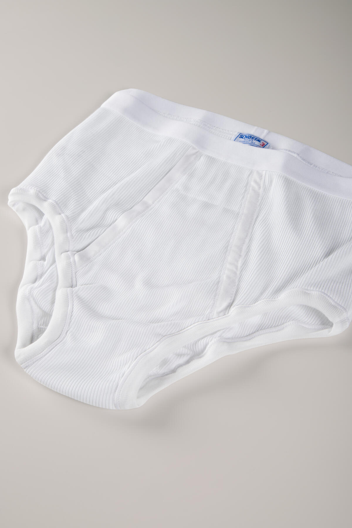 COTTON RIB BRIEF | LIGHT HEATHER GREY